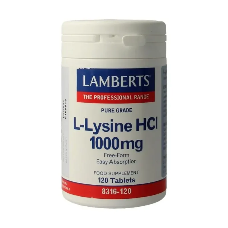 Lamberts L lysine 1000 mg L8316 120 120 tabletten