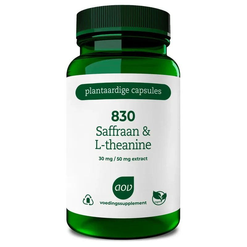 AOV 830 Saffraan & L theanine 30 vcaps