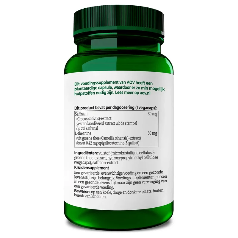 AOV 830 Saffraan & L theanine 30 vcaps