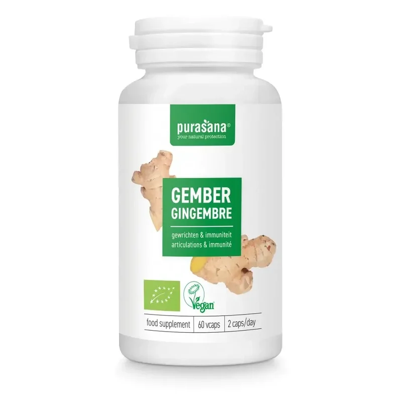 Purasana Gember bio 250 mg 60 vcaps