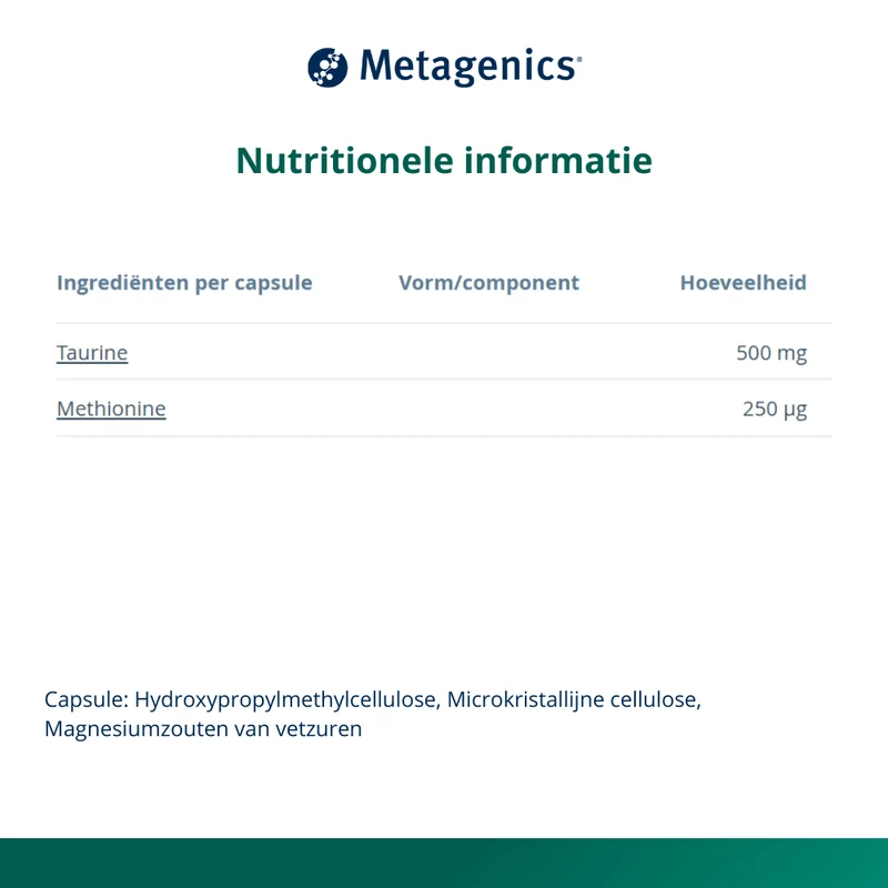 Metagenics Taurine 90 capsules