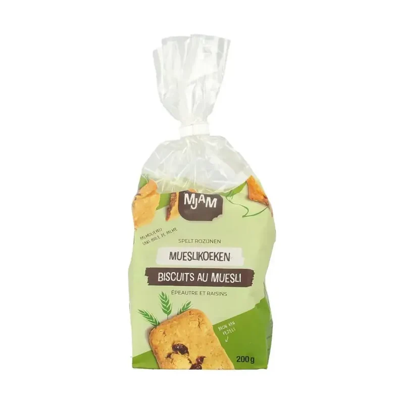 Mjam Mueslikoek spelt biologisch 200 gram