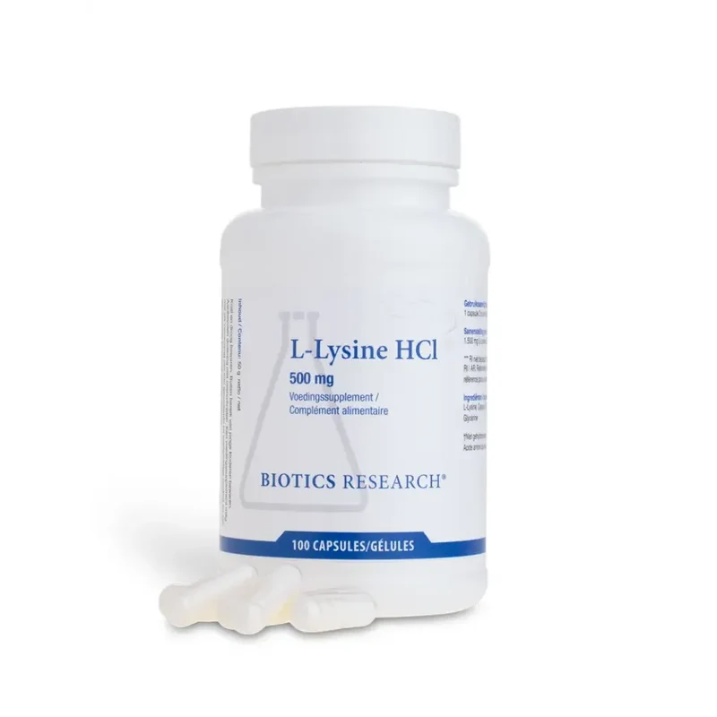 Biotics L-Lysine 500 mg 100 capsules