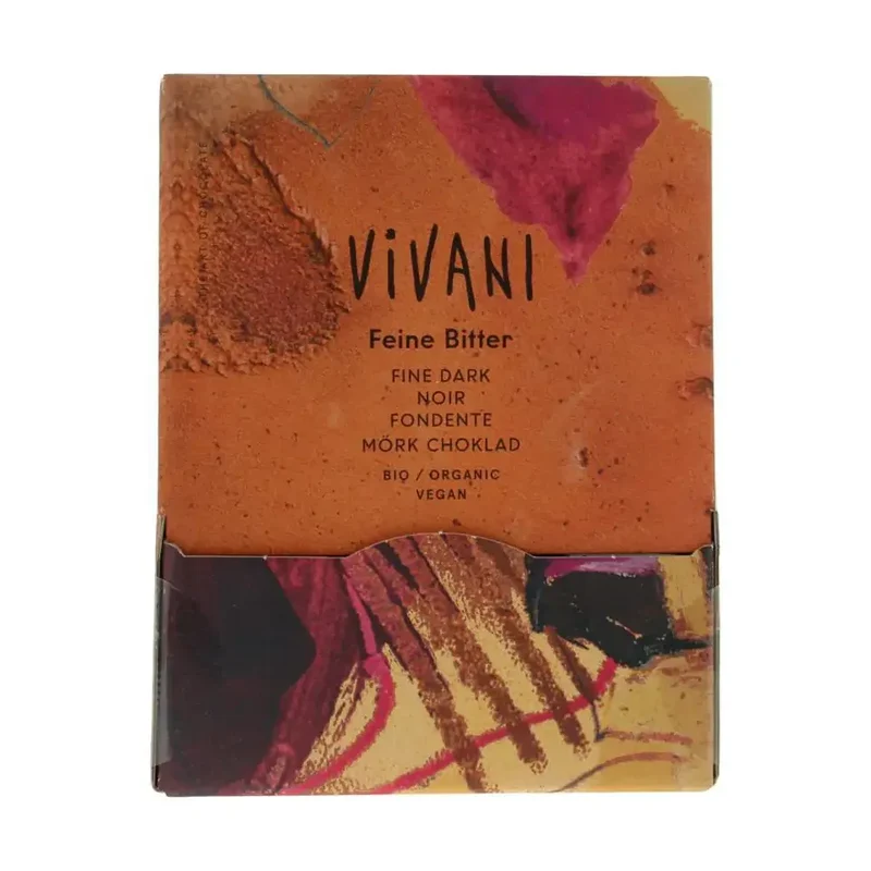 Vivani Chocolade naps puur 5 gram 200 stuks