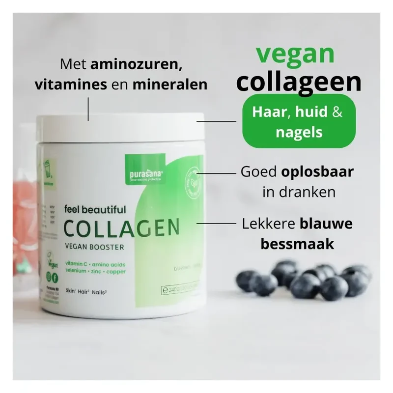 Purasana Collagen booster blueberry 240 gram