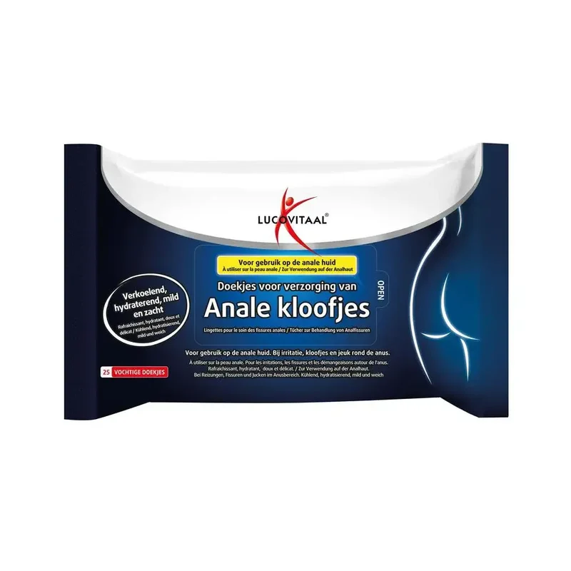 Lucovitaal Anale kloofjes doekjes 25 stuks
