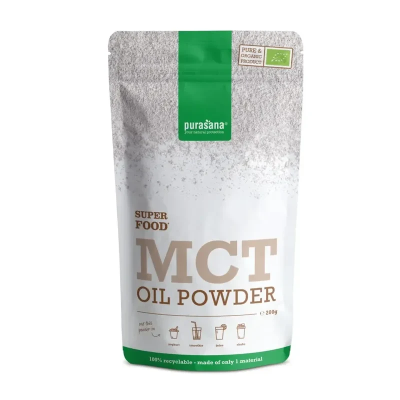Purasana MCT olie poeder vegan bio 200 gram