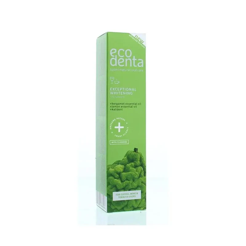 Ecodenta Tandpasta whitening bergamot citroen kalident 100 ml