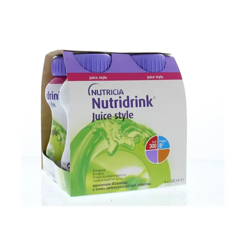 Nutricia Juice style appel 4 stuks