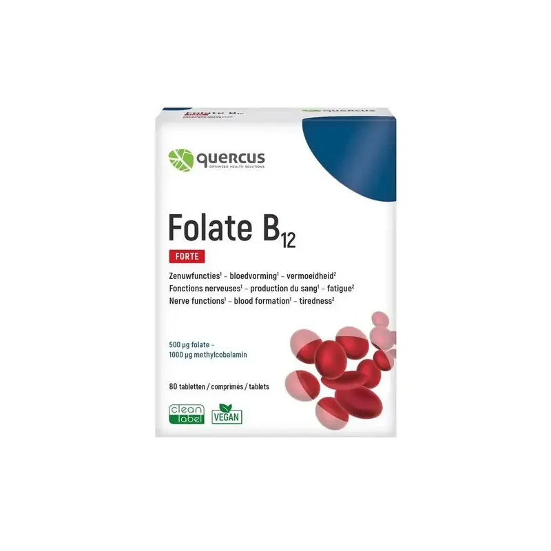 Quercus Folate B12 80 smelttabletten