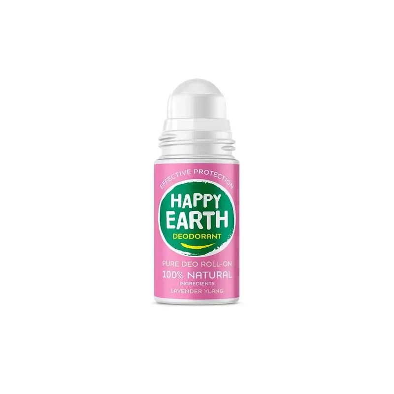 Happy Earth Pure deodorant roll-on lavender ylang 75 ml