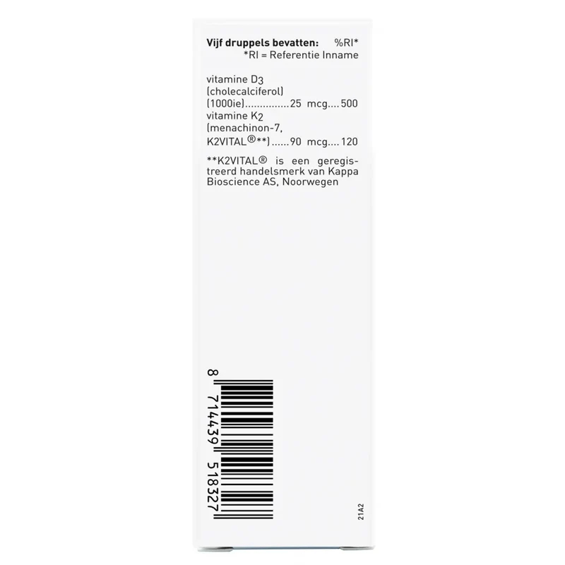 Orthica D3 & K2 Oliedruppels 25 ml