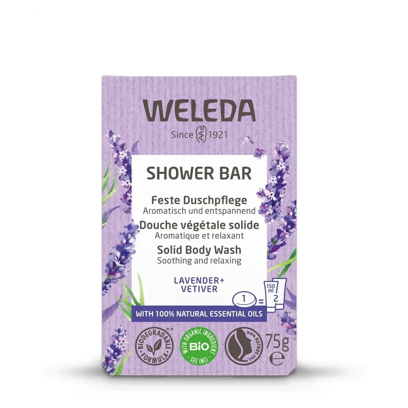 Weleda Shower bar lavender + vetiver 75 gram