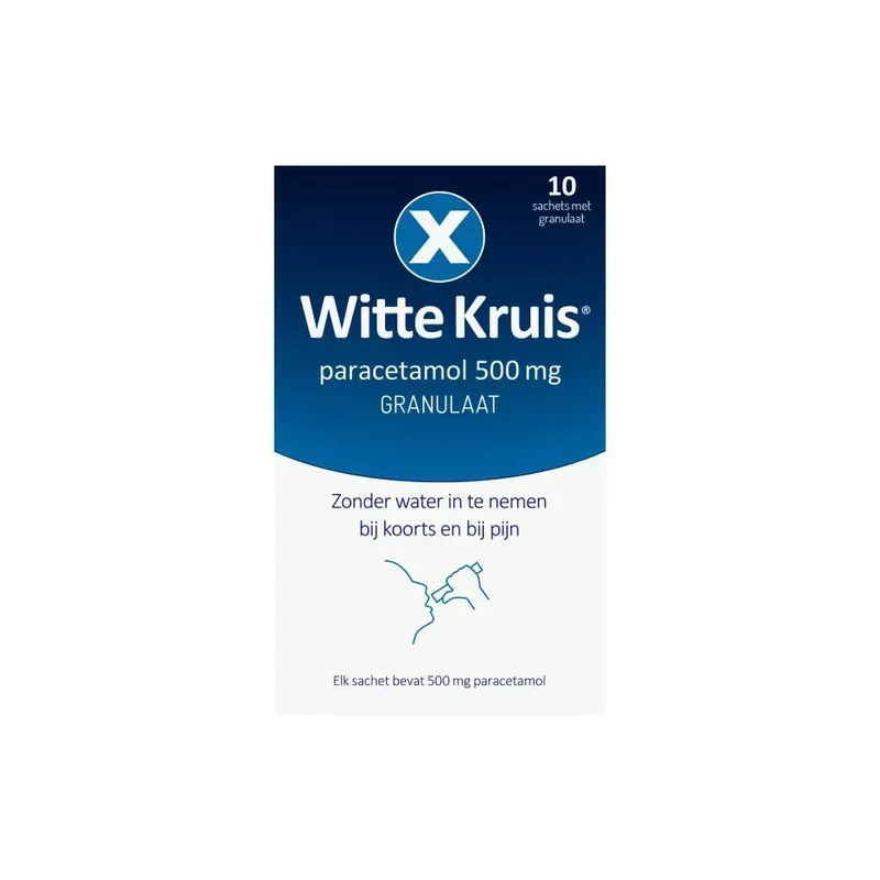 Witte Kruis Paracetamol 500 mg granulaat 10 sachets