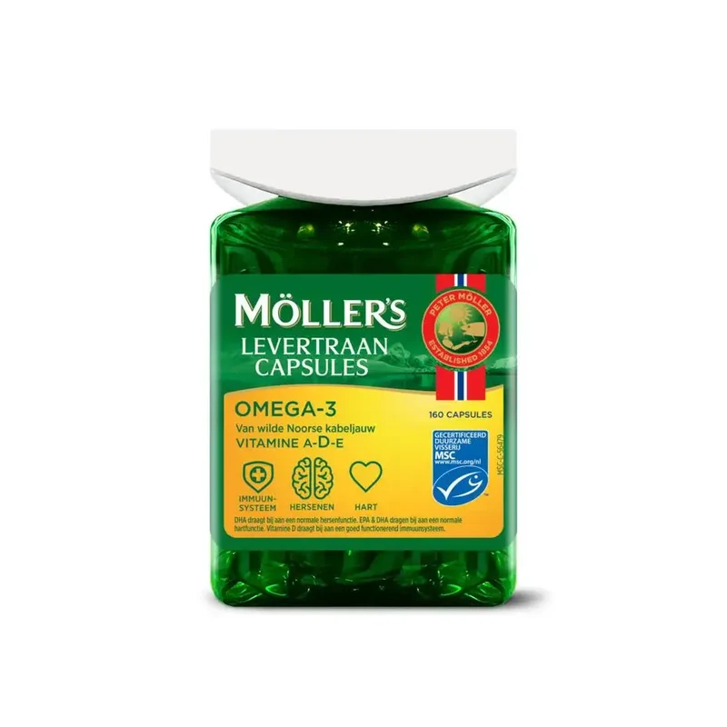 Mollers Omega-3 levertraan 160 capsules
