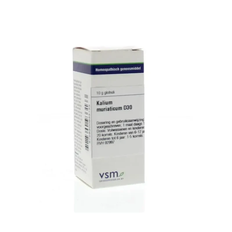 VSM Kalium muriaticum D30 10 gram globuli