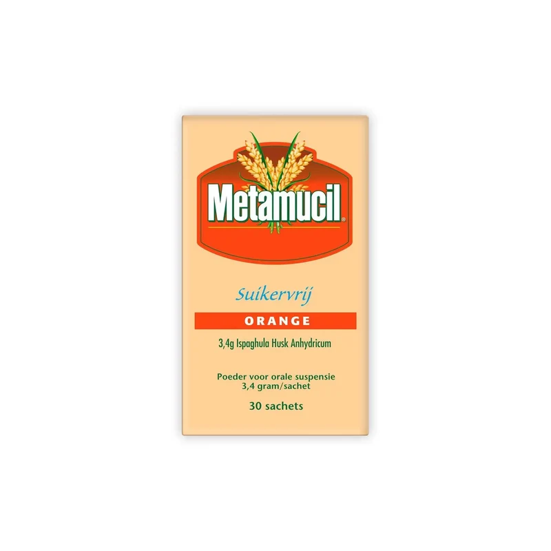 Metamucil orange suikervrij 30 sachets