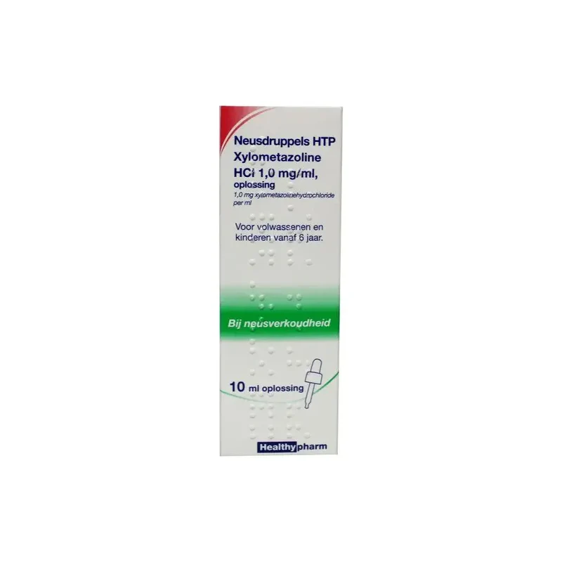 Healthypharm Neusdruppels HTP Xylometazoline HCl 1 mg/ml 10 ml
