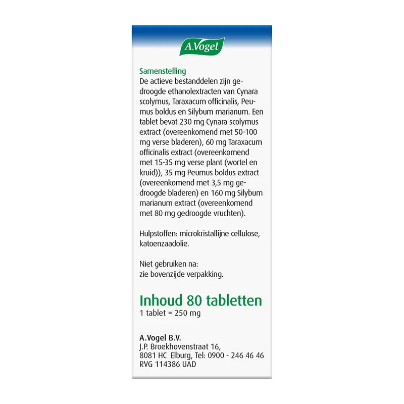 A Vogel Boldocynara 80 tabletten