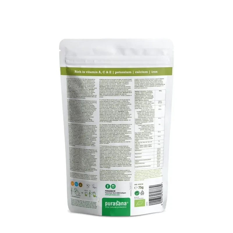 Purasana Matcha powder classic 75 gram