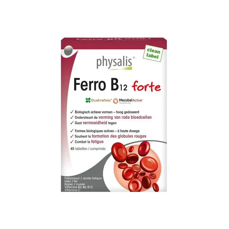 Physalis Ferro B12 forte 45 tabletten