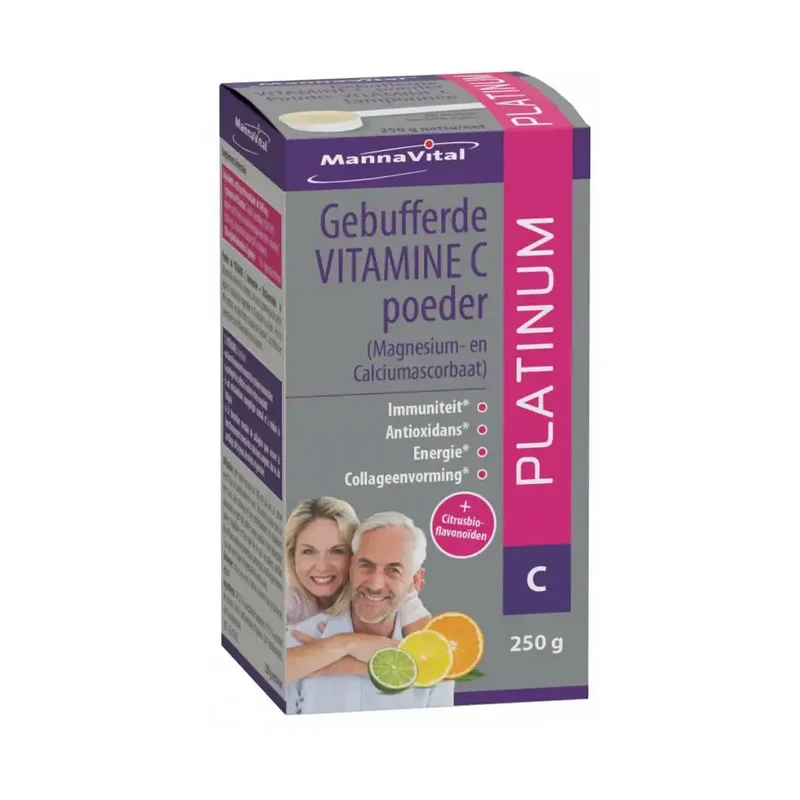 Mannavital Gebufferde vitamine C platinum 250 gram