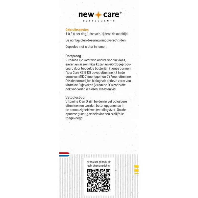 New Care K2 & D3 60 capsules