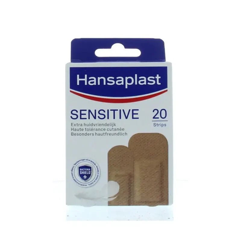 Hansaplast Sensitive skintone medium 20 stuks