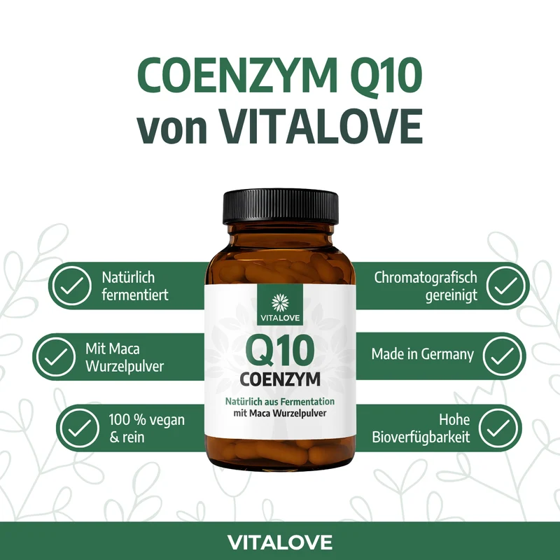 Coenzym Q10 Kapseln mit Maca – 90 Stück
