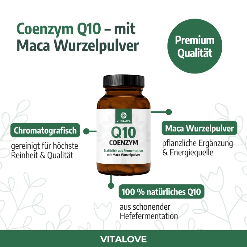 Coenzym Q10 Kapseln mit Maca – 90 Stück
