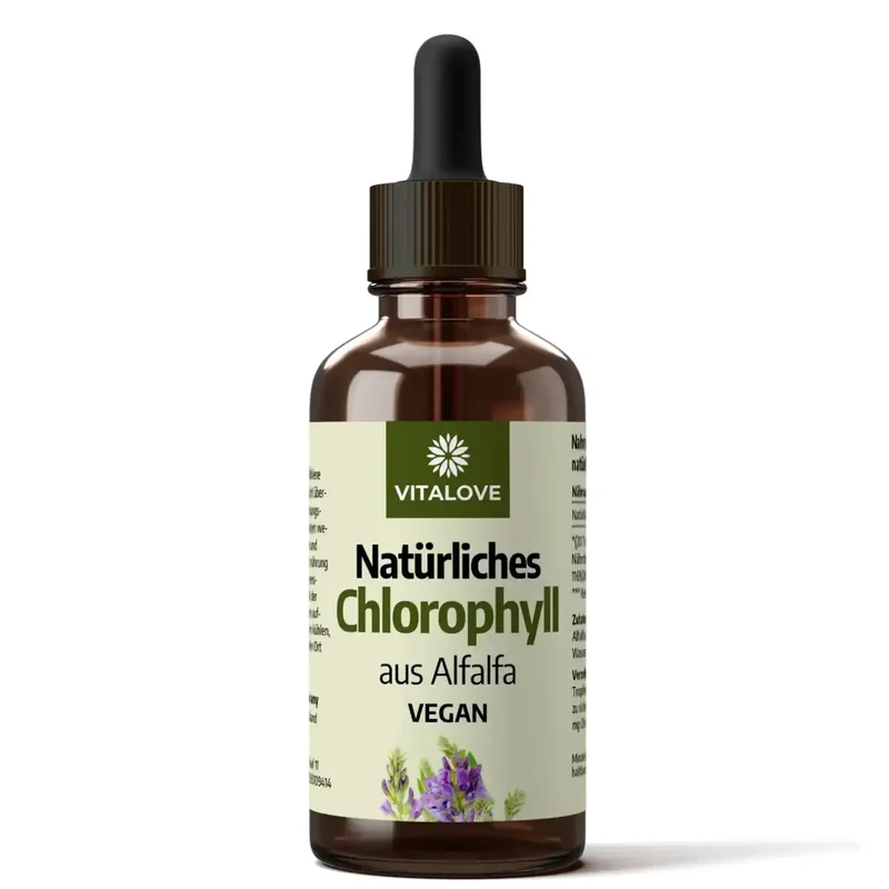 Chlorophyll Tropfen (natürlich aus Alfalfa) – 50 ml