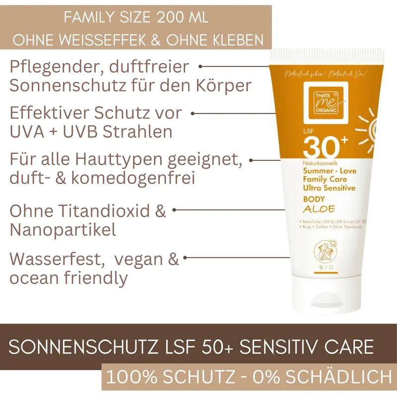 Bio Sonnencreme Body (LSF 30+) - 200ml