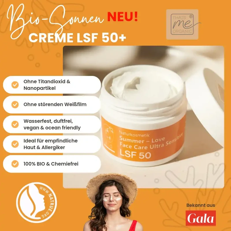 Bio Sonnencreme Gesicht (LSF 50+) - 50ml