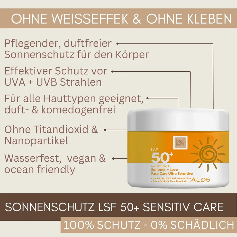 Bio Sonnencreme Gesicht (LSF 50+) - 50ml