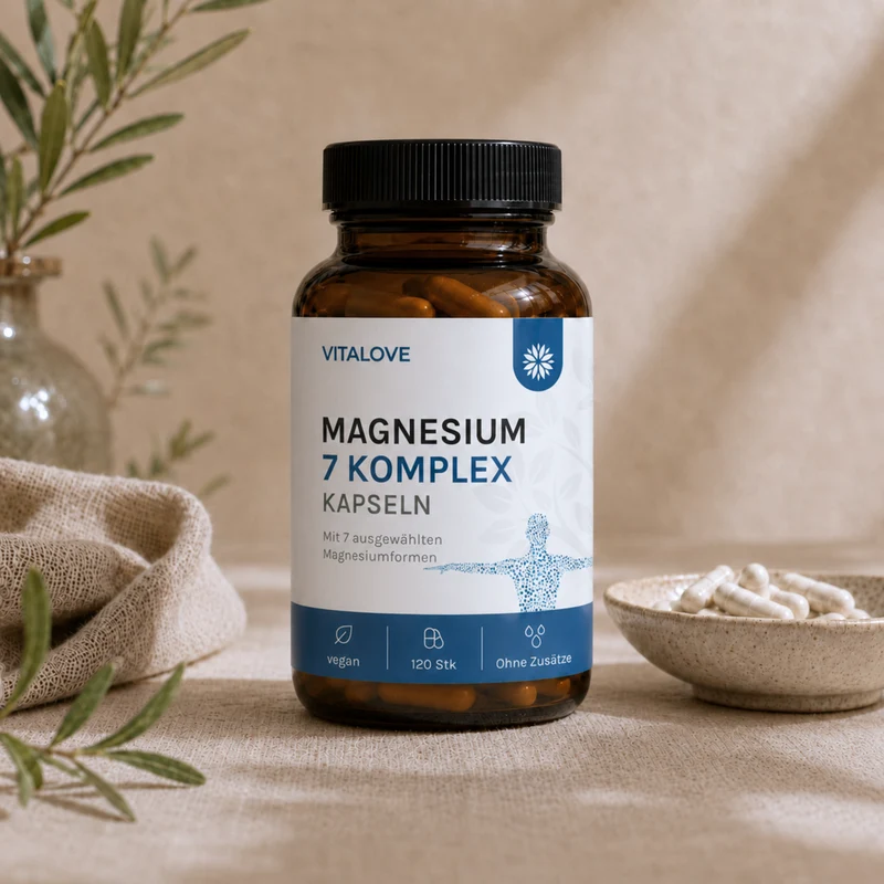 Magnesium 7 Komplex Kapseln – 7 Magnesiumformen – 120 Kapseln