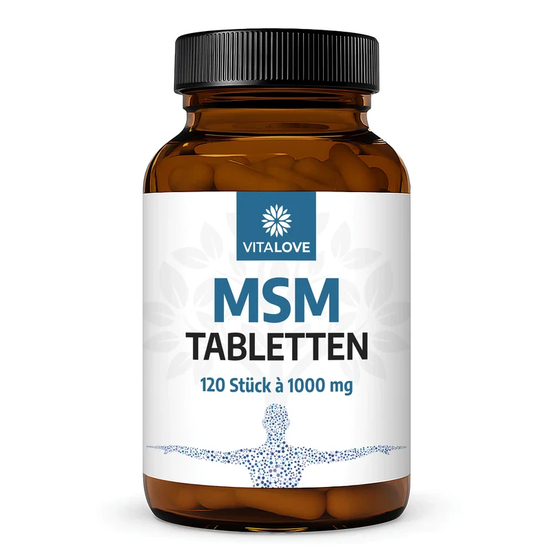 MSM Tabletten mit 1000 mg reinem MSM – 120 Stück