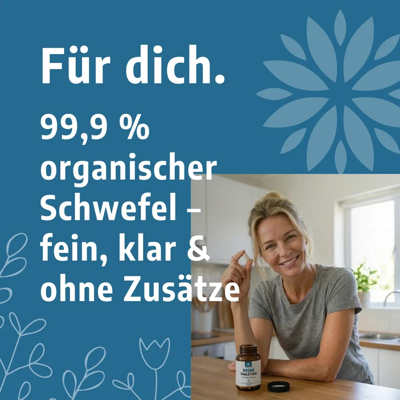 MSM Tabletten mit 1000 mg reinem MSM – 120 Stück