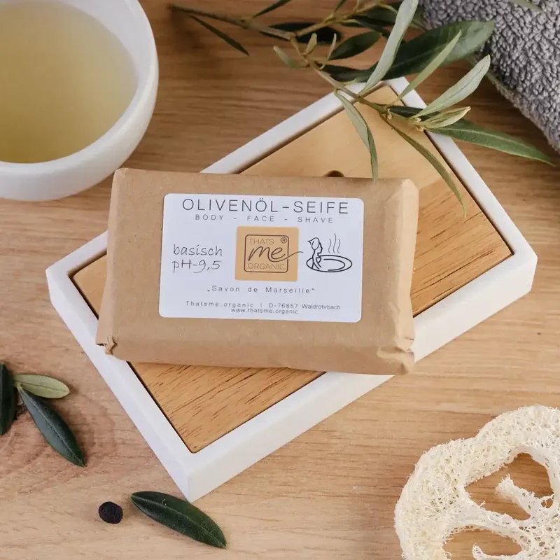 Olivenölseife "Savon de Marseille traditionell" pH 9,5 100g
