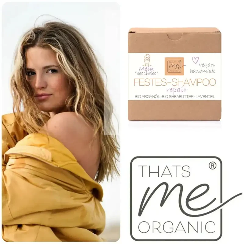 Festes Shampoo "repair" für trockenes, lockiges & strapaziertes Haar 40g handgemacht! Low-POO (vegan)