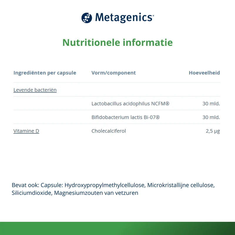 Metagenics Bactiol IB 30 capsules
