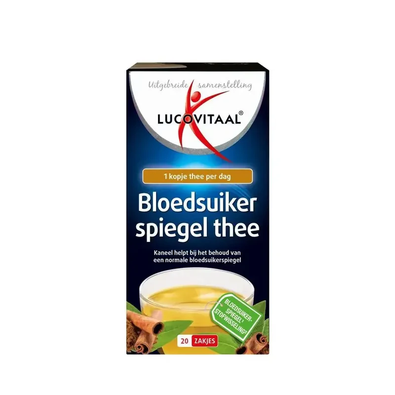 Lucovitaal Bloedsuikerspiegel thee 20 zakjes