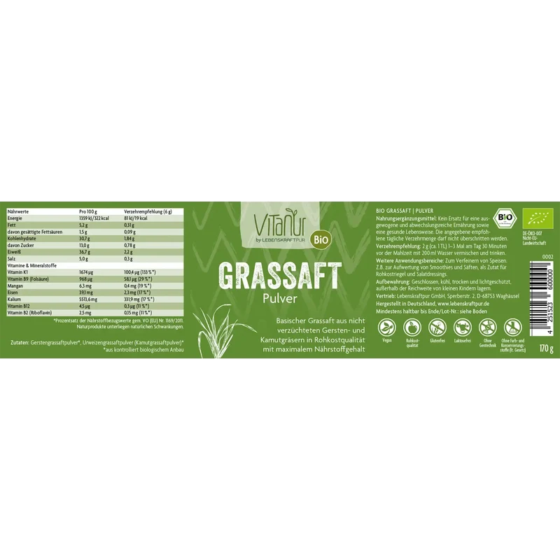 Bio Grassaft Pulver