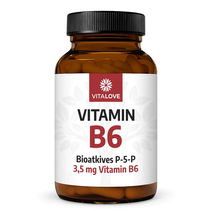 Vitamin B6 Kapseln (P-5-P bioaktiv) – 120 Kapseln