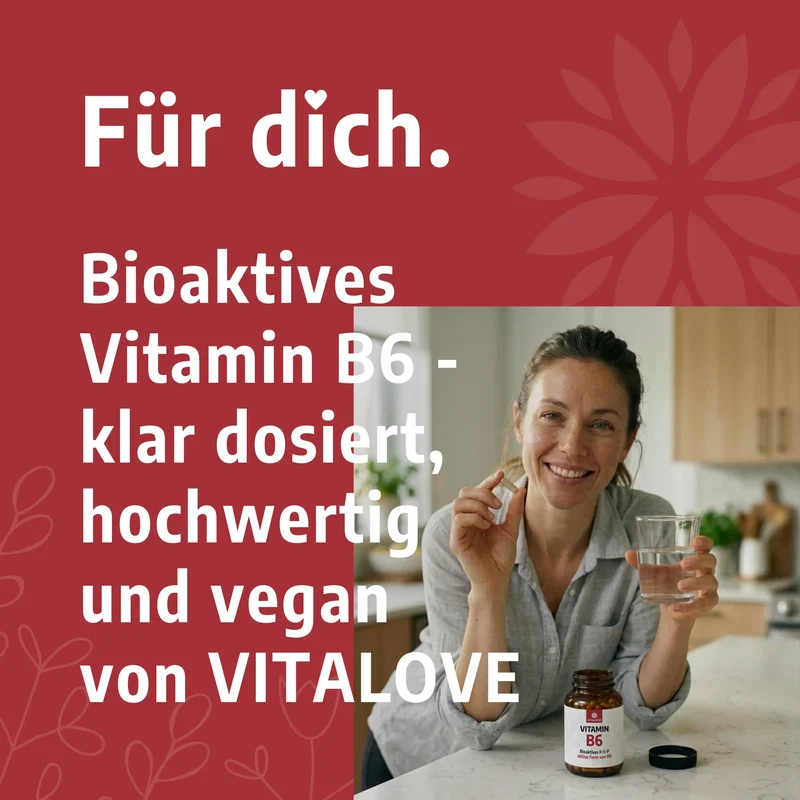 Vitamin B6 Kapseln (P-5-P bioaktiv) – 120 Kapseln