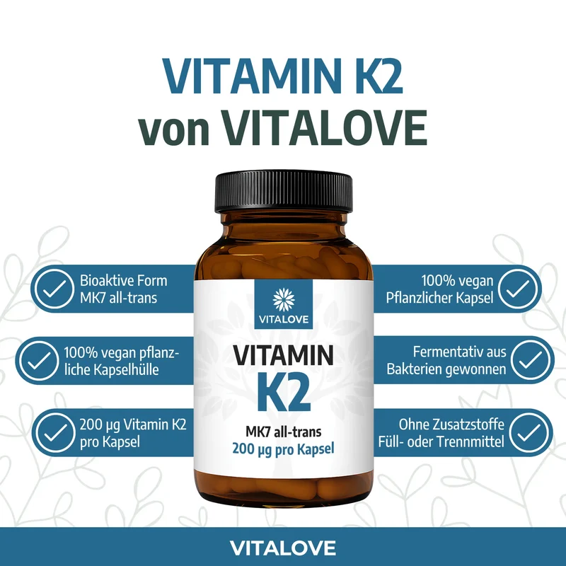Vitamin K2 Kapseln (MK7 all-trans) – 120 Kapseln
