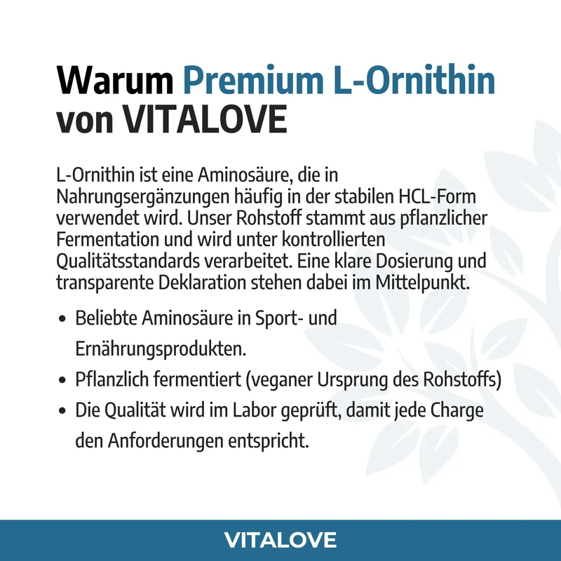 L-Ornithin HCL Kapseln – 120 Kapseln