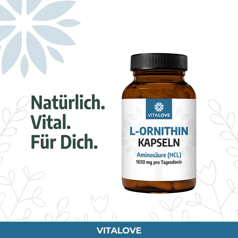 L-Ornithin HCL Kapseln – 120 Kapseln
