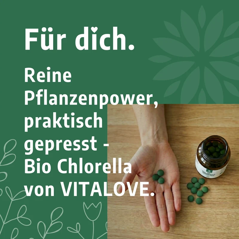 Bio Chlorella Presslinge 500 mg – 250 Presslinge