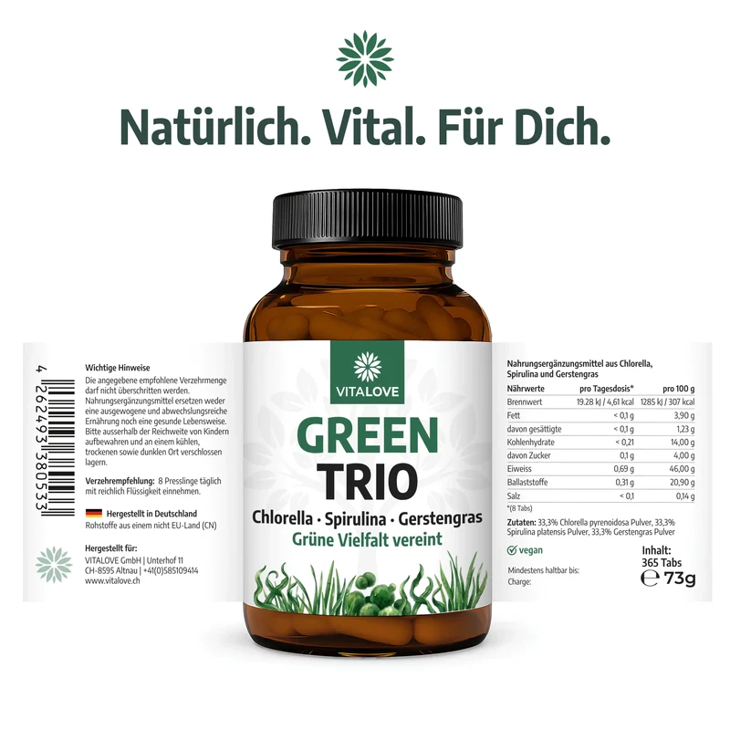 Bio Chlorella Presslinge 500 mg – 250 Presslinge