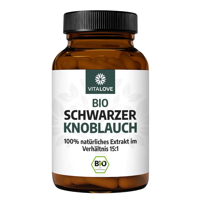 Bio Schwarzer Knoblauch Extrakt (15:1) – 120 Kapseln